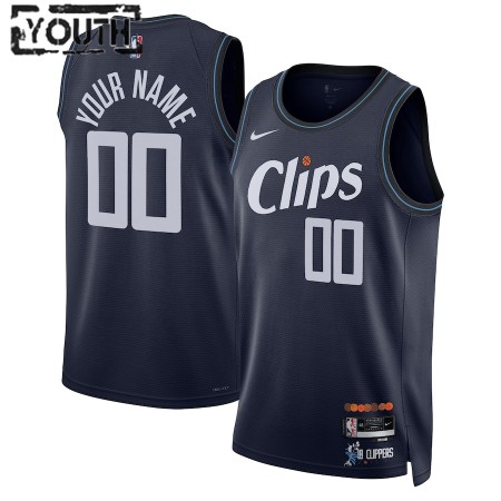 Maillot Basket Enfant Los Angeles Clippers Personnalisé 2023-24 Nike City Edition Swingman